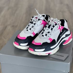 Balenciaga Triple S size 39 pink/black/white